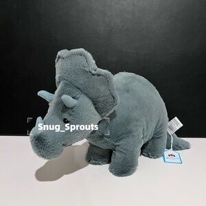 AUTHENTIC‼️ NWT Jellycat Fossilly Triceratops Dinosaur Medium - RETIRED